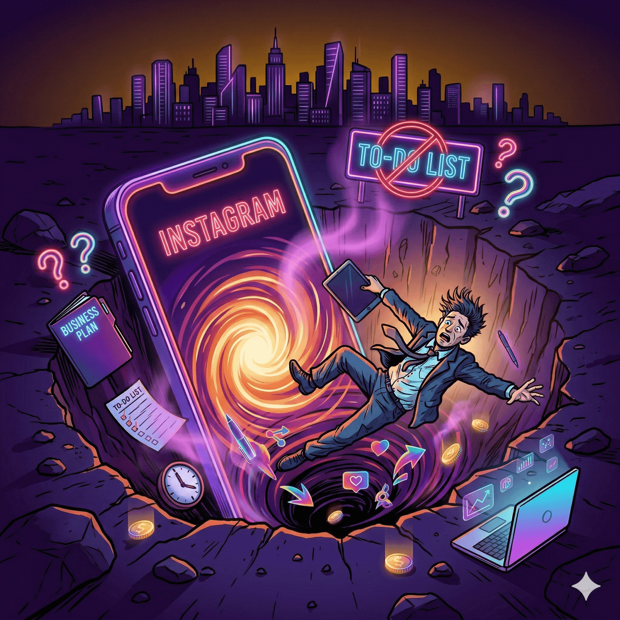 Instagram : Le gouffre de temps qui tue la productivité des entrepreneurs